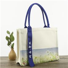 帆布飄帶托特包