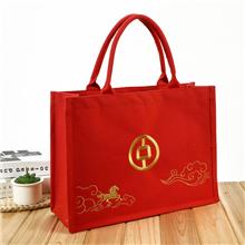 帆布喜慶托特包